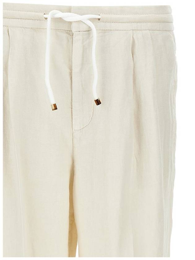 Brunello Cucinelli Linen Trousers - BRUNELLO CUCINELLI - BALAAN 3