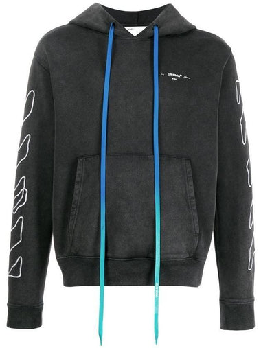 Abstract Arrow Long Sleeve Hoodie Black - OFF WHITE - BALAAN 1