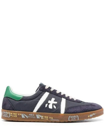 Bonnie Logo Patch Low Top Sneakers Navy - PREMIATA - BALAAN 1