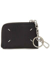 Key Ring Zipper Card Wallet Black - MAISON MARGIELA - BALAAN 1