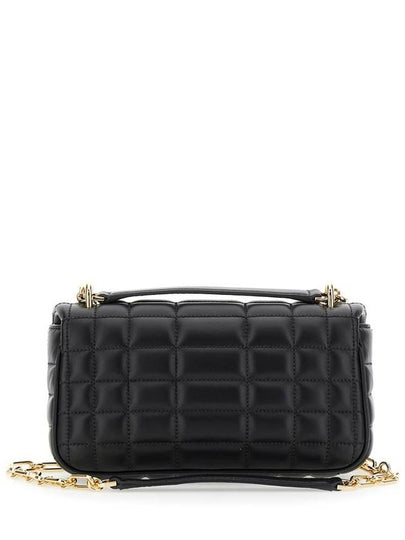 'Tribeca' Black Quilted Crossbody Bag With Chain-Link Shoulder Strap And Logo Plaque On The Front In Leather Woman - MICHAEL KORS - BALAAN 2