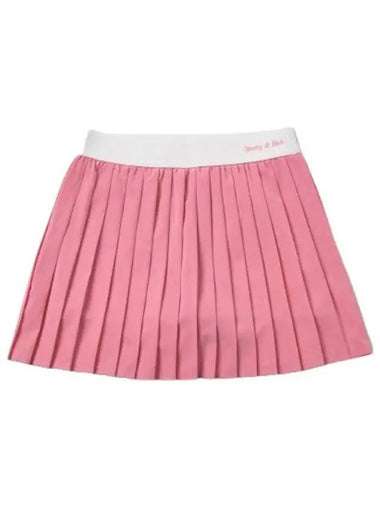 Pleated Tennis Skirt Pink White - SPORTY & RICH - BALAAN 1