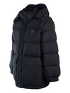 Puffer Bold Fox Head Patch Nylon Hood Padding Black - MAISON KITSUNE - BALAAN 3