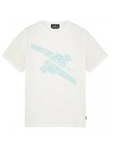 Shadow Project Graphic Short Sleeve T-Shirt White - STONE ISLAND - BALAAN 1