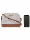 Large Dome Logo Cross Bag Brown - MICHAEL KORS - BALAAN 7