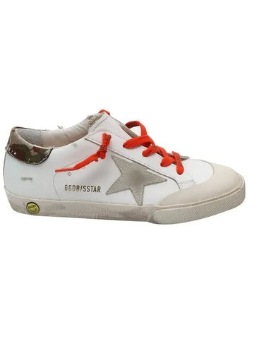 Kid's Superstar Leather Upper Low Top Sneakers White - GOLDEN GOOSE - BALAAN 1