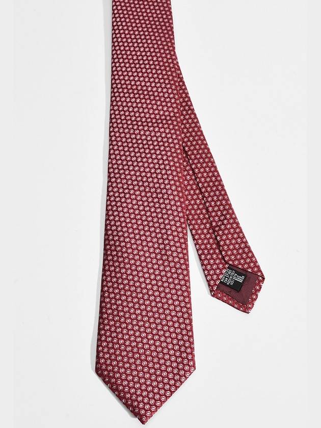 Square Dot Silk Tie Red - EMPORIO ARMANI - BALAAN 2