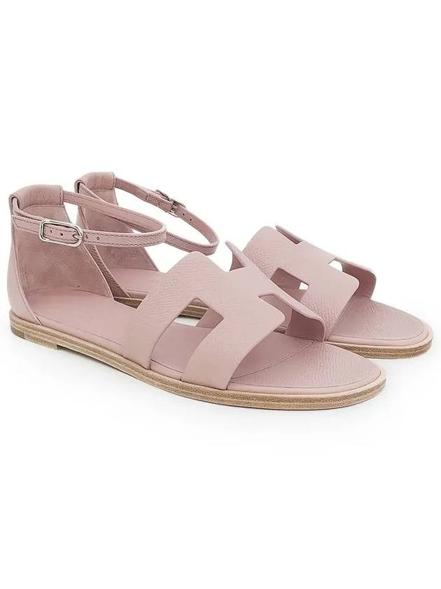 Santorini Sandals 37 5 Rose Porcelain 4HA0885 - HERMES - BALAAN 1