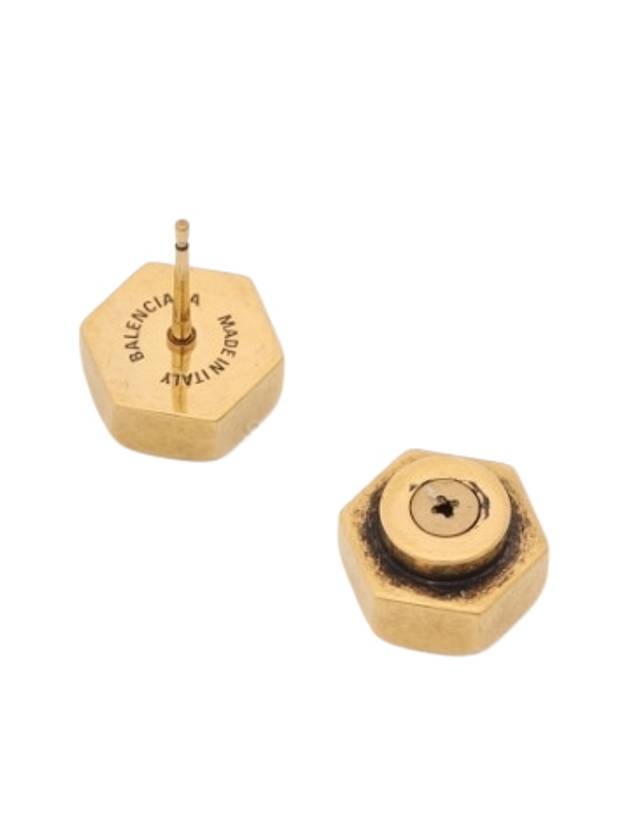 Garage Screw Earrings Gold - BALENCIAGA - BALAAN 3