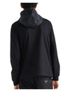 Triangle Logo Pocket Breasted Zip Up Jacket Black - PRADA - BALAAN 5