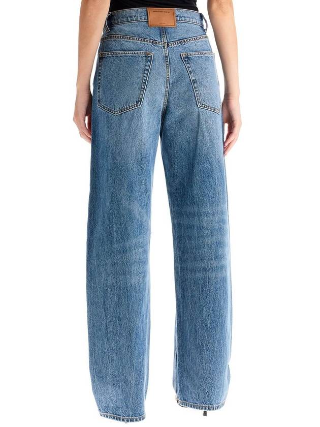 Denim Straight Pants 4DC3244412 473 BLUE - ALEXANDER WANG - BALAAN 6