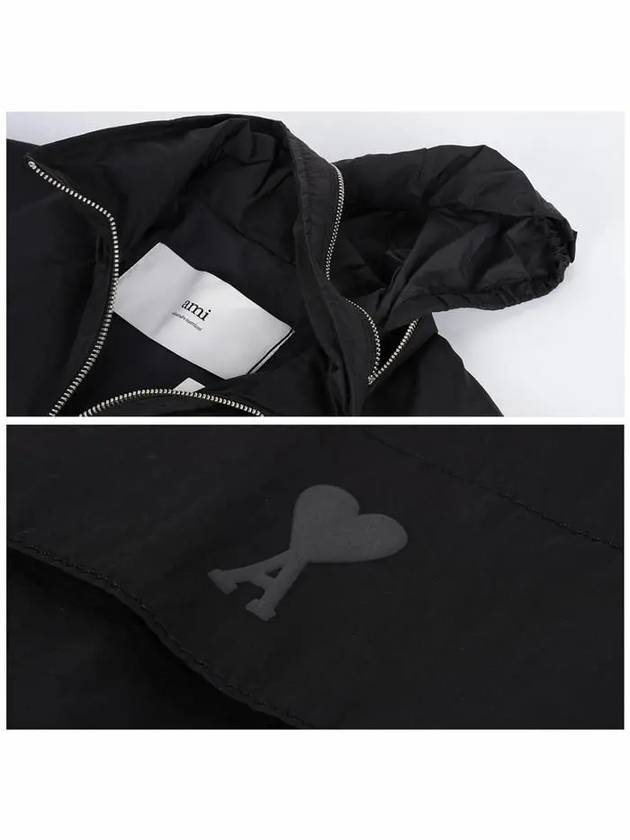 Zip-Up Jacket Black - AMI - BALAAN 7