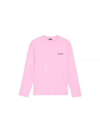 Le Pavane Manches Longues Jam Logo Print Long Sleeve T-Shirt Pink - JACQUEMUS - BALAAN 2