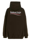 Political Campaign Large Fit Hoodie Green - BALENCIAGA - BALAAN 3