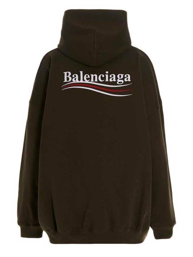 Political Campaign Large Fit Hoodie Green - BALENCIAGA - BALAAN 3