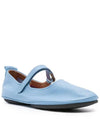 Right Leather Mary Jane Flat Shoes Blue - CAMPER - BALAAN 3