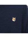 Fox Head Patch Regular Round Neck Pullover Knit Top Navy - MAISON KITSUNE - BALAAN 9