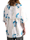 Floral Print Short Sleeve Shirt White - LEMAIRE - BALAAN 4