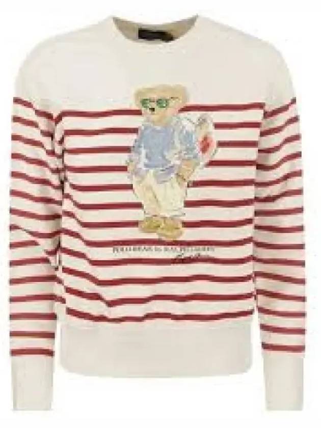 30 Points W Striped Bear Sweatshirt Red - POLO RALPH LAUREN - BALAAN 1