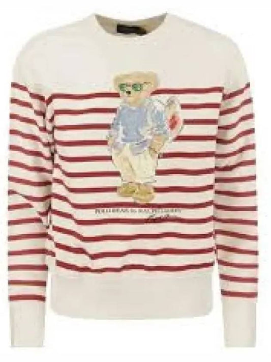 30 Points W Striped Bear Sweatshirt Red - POLO RALPH LAUREN - BALAAN 1