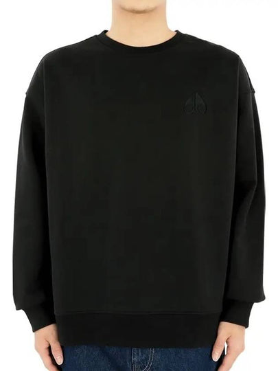 Embroidered Logo Sweatshirt Black - MOOSE KNUCKLES - BALAAN 2