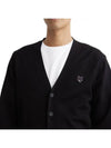 Bold Fox Head Patch Regular Cardigan Black - MAISON KITSUNE - BALAAN 6