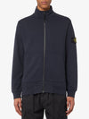 Wappen Patch Cotton Fleece Zip-up Jacket Navy - STONE ISLAND - BALAAN 3