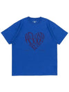 RETRO HEART T SHIRTS OCEAN BLUE - POLYGRAM - BALAAN 1