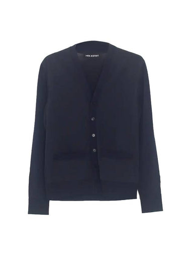 contrast panel cardigan navy - NEIL BARRETT - BALAAN 1