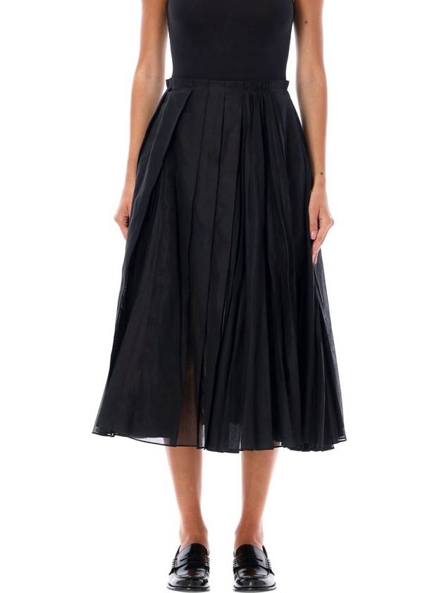 Jil Sander Organdy Midi Skirt - JIL SANDER - BALAAN 1