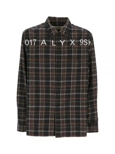 Check Logo Long Sleeve Shirt - 1017 ALYX 9SM - BALAAN 1