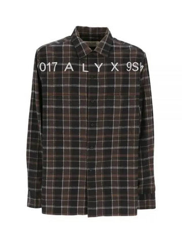 Check Logo Long Sleeve Shirt - 1017 ALYX 9SM - BALAAN 1