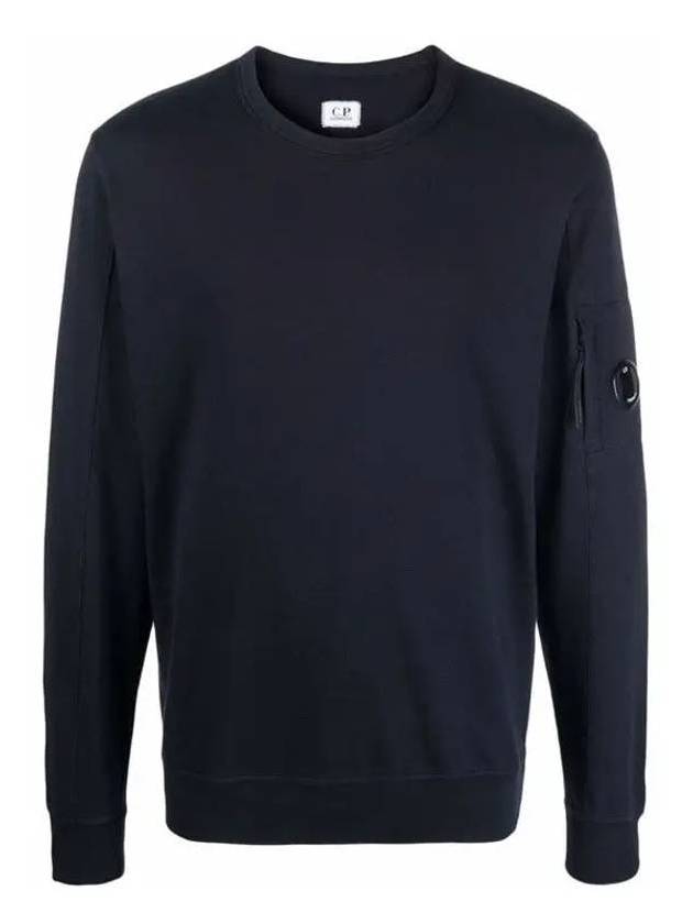 Men's Light Fleece Lens Wappen Sweatshirt Navy - CP COMPANY - BALAAN 2