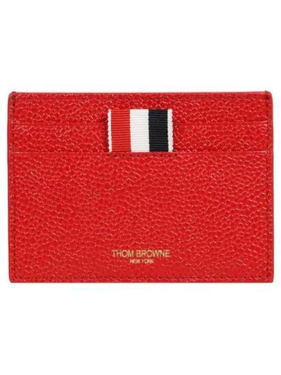 Men's RWB Tab Anchor Card Wallet Red - THOM BROWNE - BALAAN 2