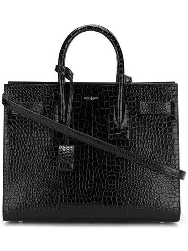 Sac De Jour Small Nano Tote Bag Black - SAINT LAURENT - BALAAN 1