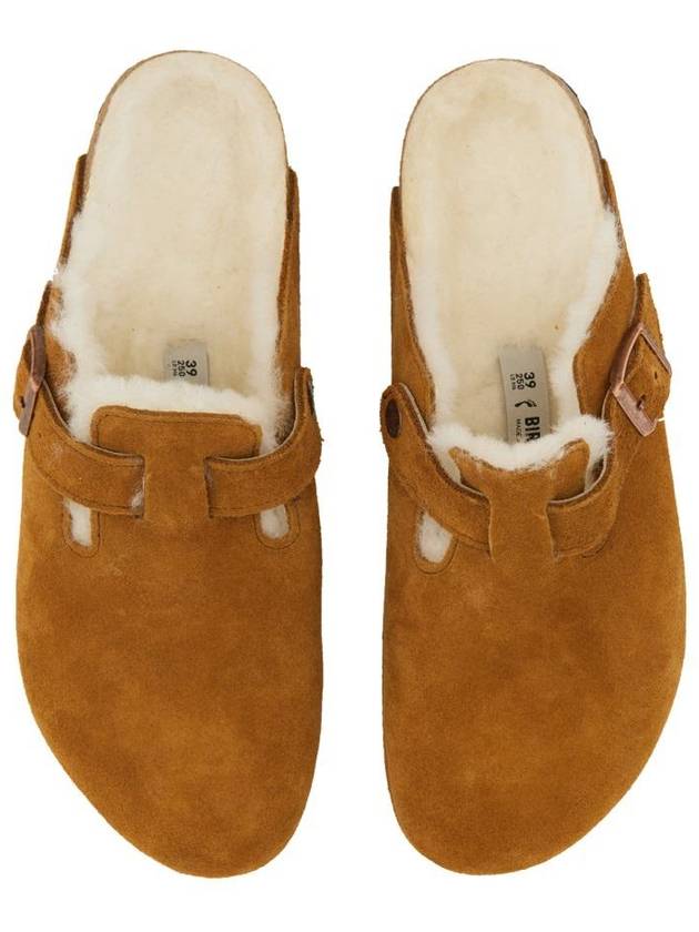 Boston Fur Shearling Mule Mink - BIRKENSTOCK - BALAAN 5