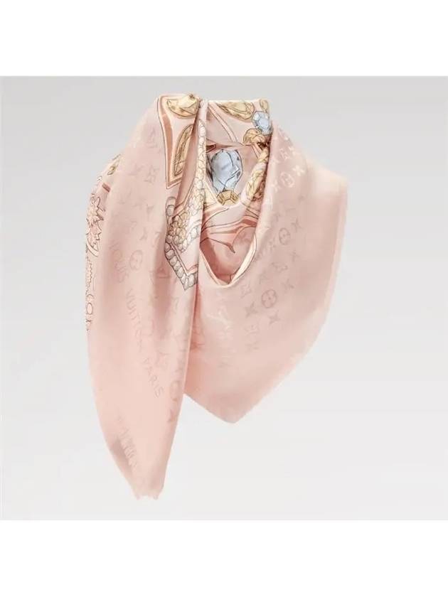 Precious Dragon Scarf Pink - LOUIS VUITTON - BALAAN 4