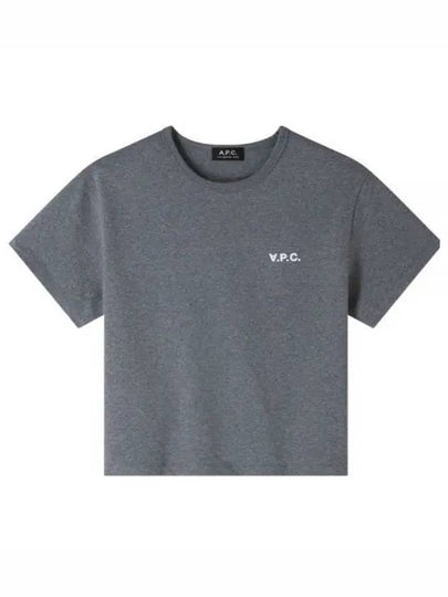 Boxy Micro Logo Short Sleeve T-Shirt Charcoal - A.P.C. - BALAAN 2