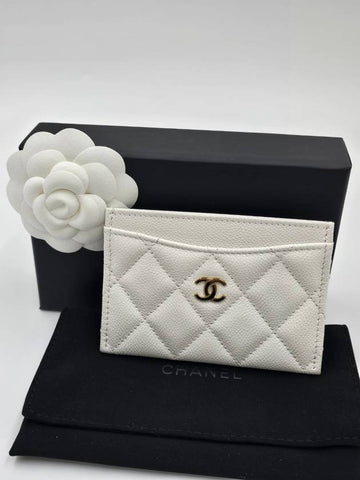 Classic Card Wallet Holder White AP0213 - CHANEL - BALAAN 1