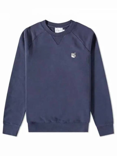 Grey Fox Head Patch Classic Sweatshirt Navy - MAISON KITSUNE - BALAAN 2