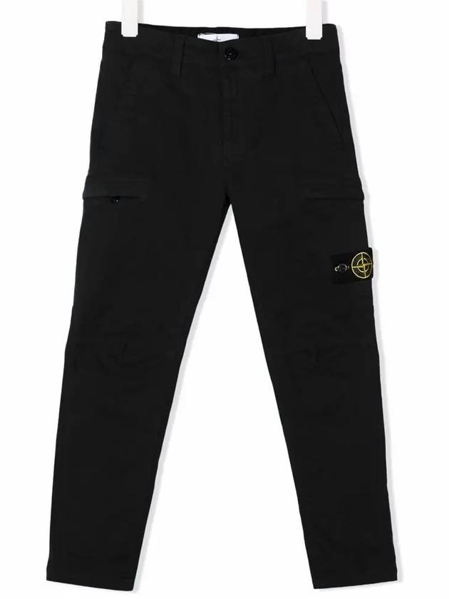 Kids Waffen Pocket Pants Black 751630514 V0029 - STONE ISLAND - BALAAN 1