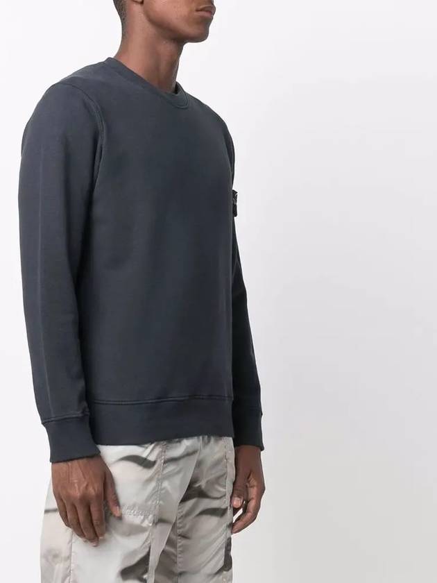 Wappen Patch Crewneck Sweatshirt Navy - STONE ISLAND - BALAAN 5