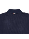 Double Face 4 Bar A-line Knit Long Sleeve Shirt Jacket Navy - THOM BROWNE - BALAAN 10