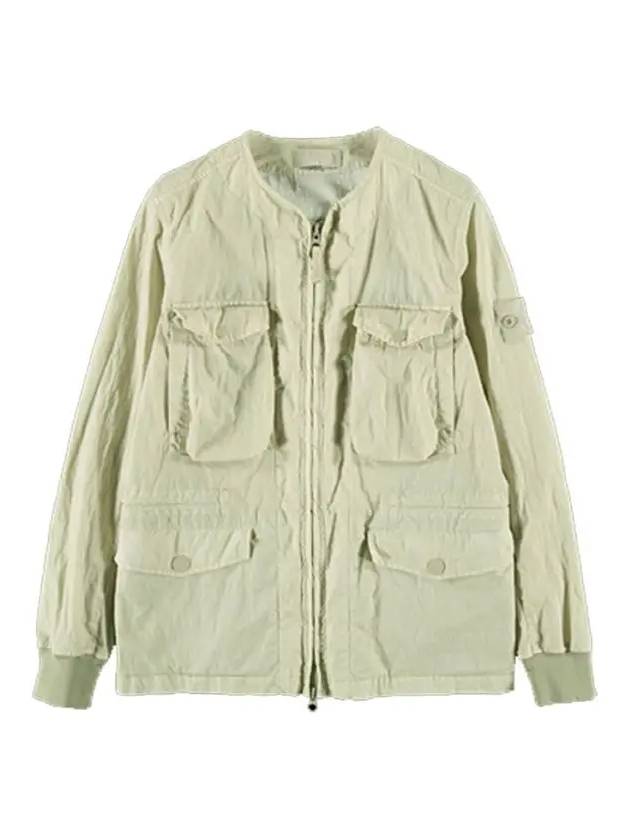 Ghost Wappen Patch Pocket Lightweight Zip-Up Jacket Green - STONE ISLAND - BALAAN 3