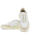 Medalist Leather Suede Low Top Sneakers White Pink - AUTRY - BALAAN 4