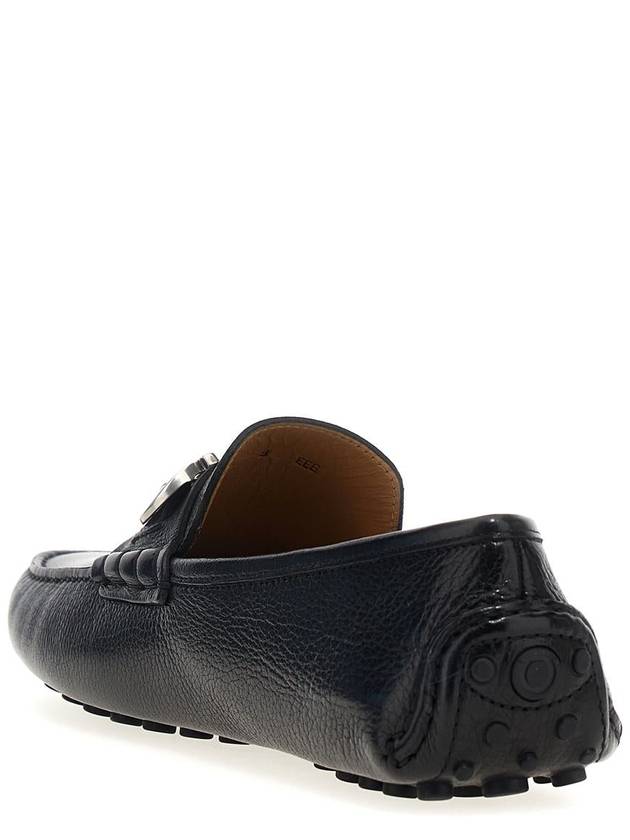 Gancini Ornament Driving Shoes Black - SALVATORE FERRAGAMO - BALAAN 4