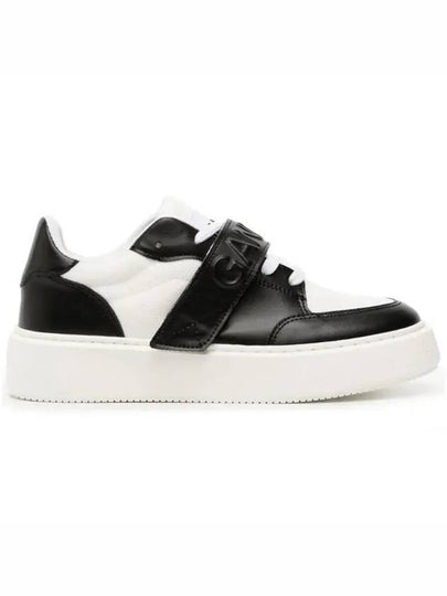 Sporty Logo Leather Low-Top Sneakers - GANNI - BALAAN 2