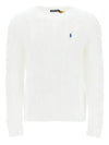 Embroidery Logo Cable Knit Top White - POLO RALPH LAUREN - BALAAN 2