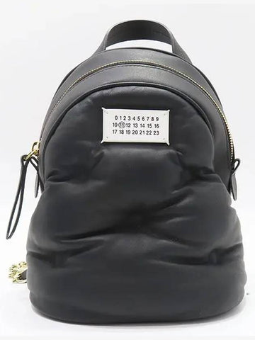 Maison Margiela S56WA0014 Black Leather Glam Slam Mini Backpack and Crossbag - MAISON MARGIELA - BALAAN 1