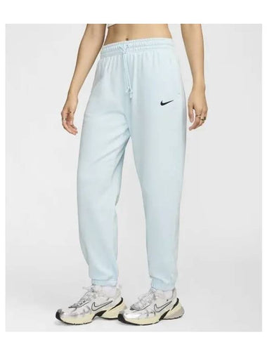 Sportswear Phoenix Fleece High Waist Oversized French Terry Sweatpants W Glacier Blue Black HJ8466 474 - NIKE - BALAAN 1